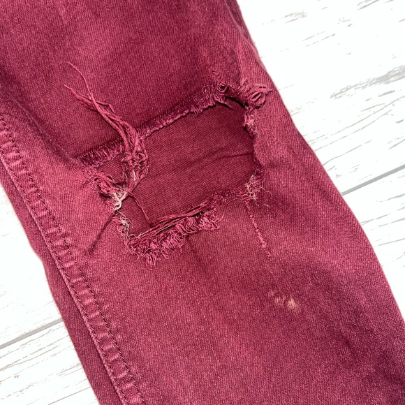 Rag & bone Burgundy Skinny Jeans Size 27 - Picture 2 of 8